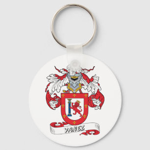 Yanez Family Crest Key Ring