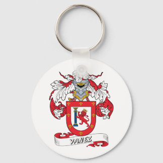 Yanez Family Crest Key Ring