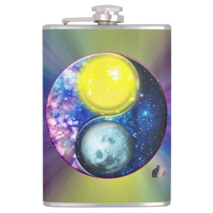 Yang-Yin / Sun-Moon Hip Flask