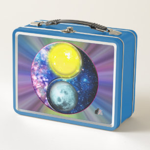 Yang-Yin / Sun-Moon Metal Lunch Box