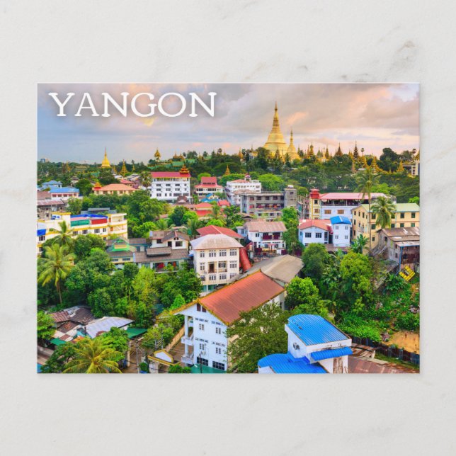 Yangon, Myanmar (Burma) Postcard (Front)