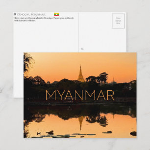 Yangon, Myanmar Travel Postcard