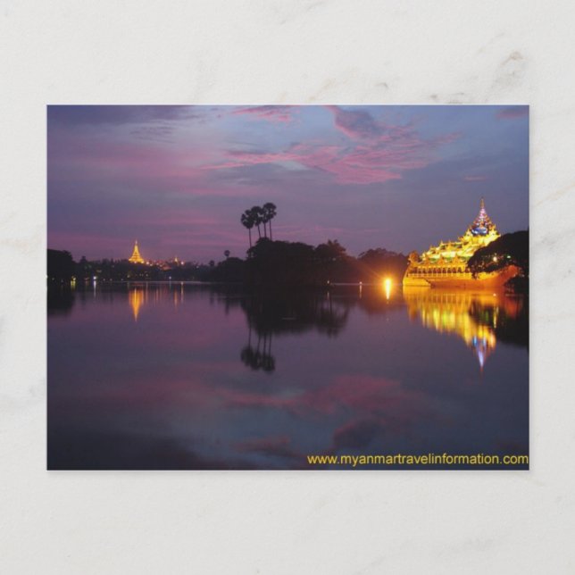 Yangon Royal Lake 1 Postcard (Front)