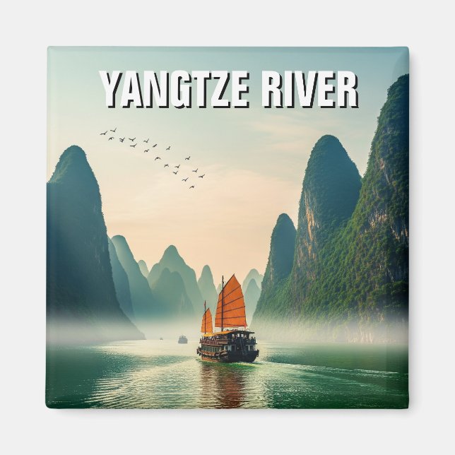 Yangtze River China Magnet (Front)