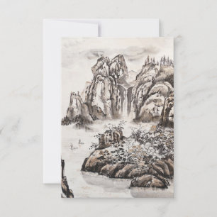 Yangze River with Waterfall