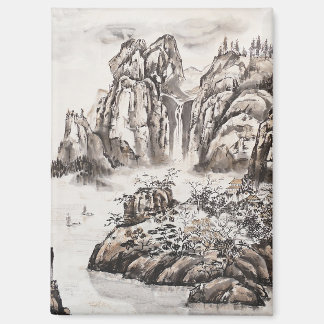 Yangze River with Waterfall Magnet