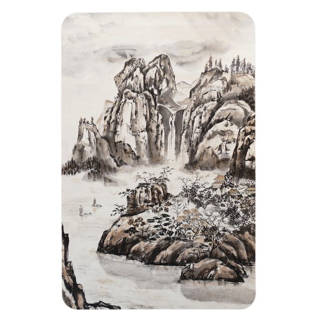 Yangze River with Waterfall Magnet (Vertical)