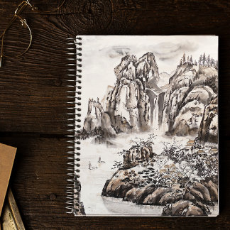 Yangze River with Waterfall Notebook