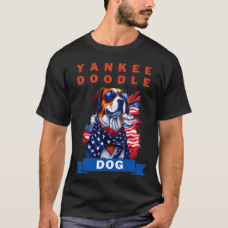 Yankee Doodle Dog Show Your Patriotic Pup Spirit f T-Shirt