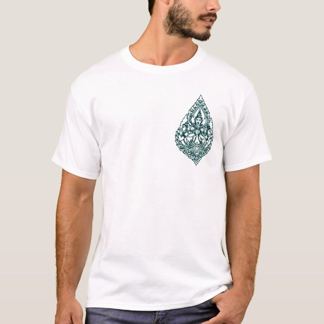YANT BUDDHA ASIAN ART DESIGNS T-Shirt (Front)