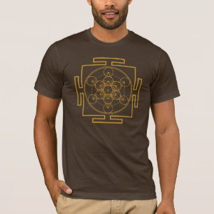 Yantra Metatrons Cube, Merkaba, Sacred Geometry T-Shirt