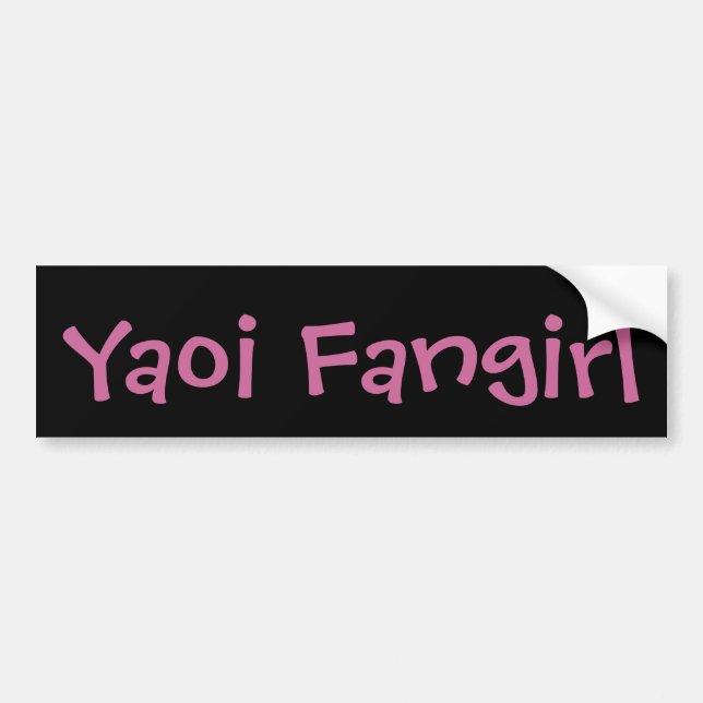 Yaoi Fangirl Bumper Sticker (Front)