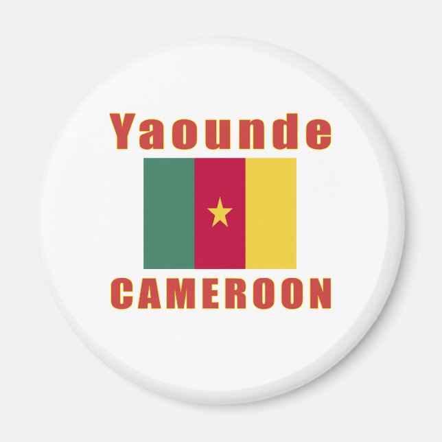 Yaounde Cameroon capital designs Magnet (Front)