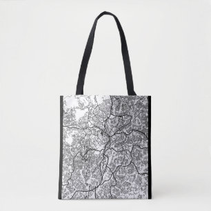Yaoundé Cameroon City Map Tote Bag