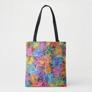 Yaoundé Cameroon City Map Tote Bag