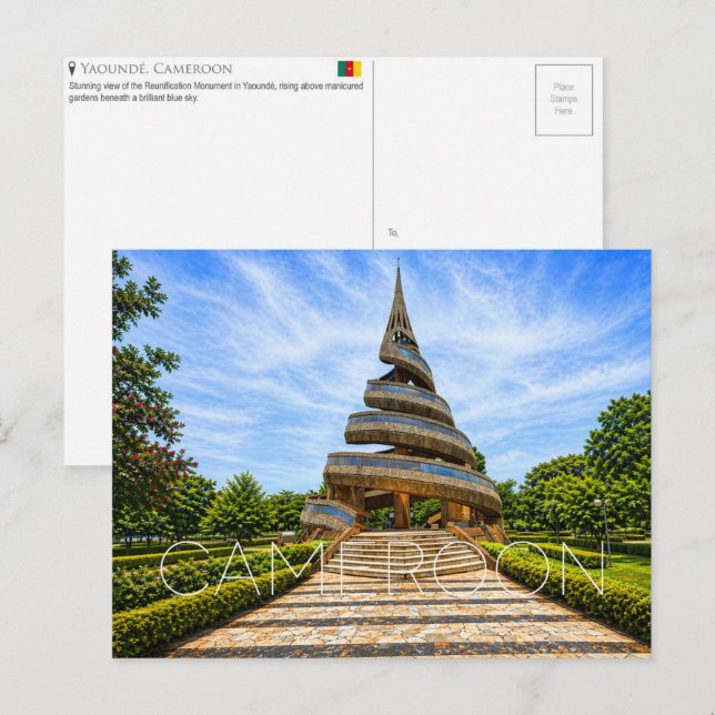Yaoundé, Cameroon Travel Postcard (Front/Back)