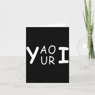 Yaouri you are funny wordplay meme minimalist card