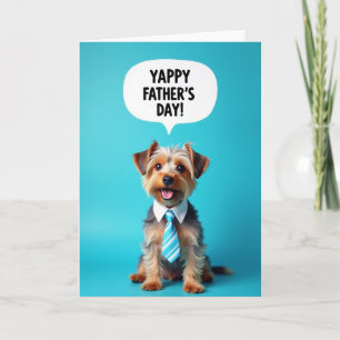 Yappy Fathers Day Portrait Card
