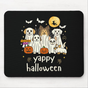 Yappy Halloween Funny Dog Ghosts Halloween 1 Mouse Pad