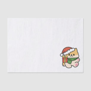 Yappy Howlidays - Cute Christmas Dog Cartoon Tissue Paper