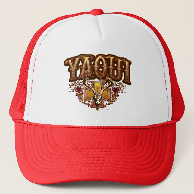 yaqui deer skull Trucker cap (Front)