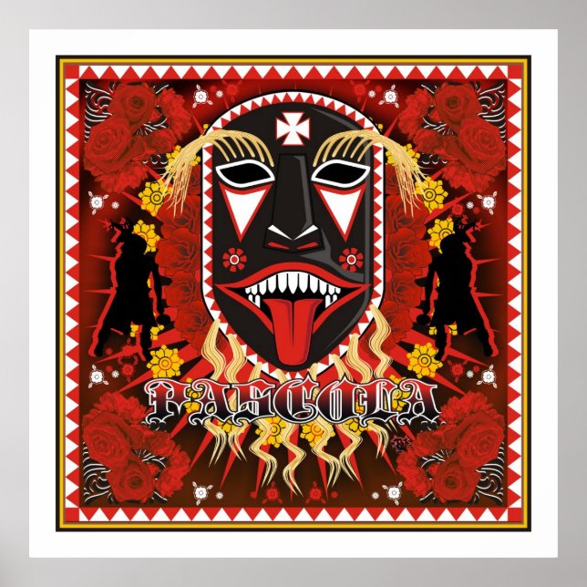 yaqui pescula mask art poster (Front)