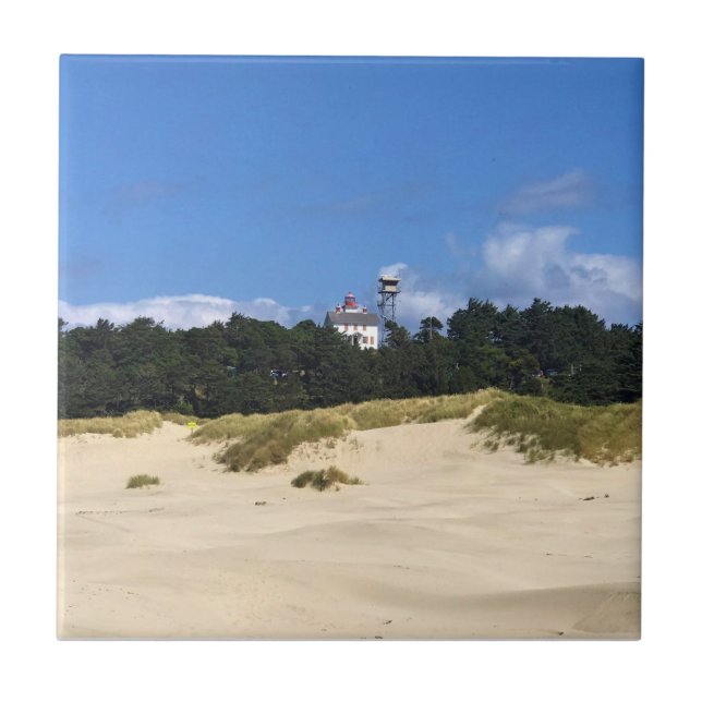 Yaquina Bay Lighthouse, Newport, Oregon Tile (Front)