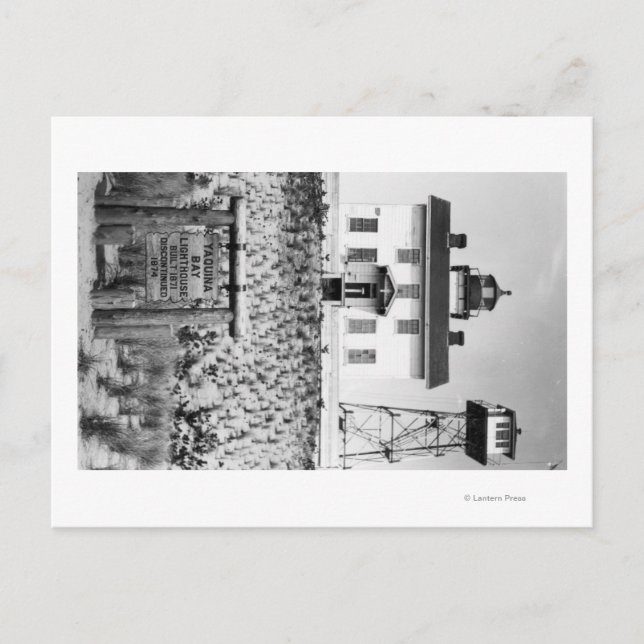 Yaquina Bay Lighthouse PhotographYaquina, OR Postcard (Front)