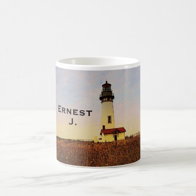 Yaquina Head Lighthouse Custom Mug (Center)