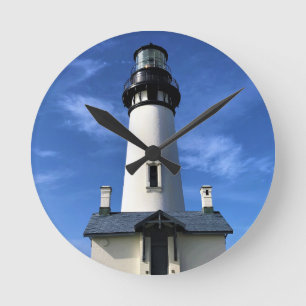 Yaquina Head Lighthouse, Newport, Oregon Round Clock
