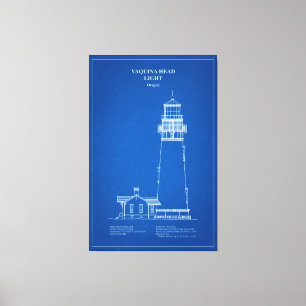 Yaquina Head Lighthouse - Oregon - AD Canvas Print