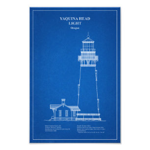 Yaquina Head Lighthouse - Oregon - AD Photo Print