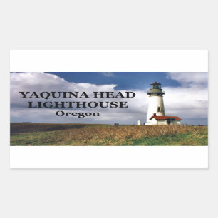 Yaquina Head Lighthouse, Oregon Rectangular Sticker
