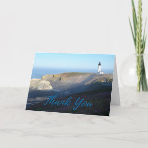 Yaquina Head Lighthouse Photo Thank You Card