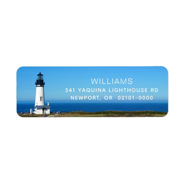 Yaquina Head Lighthouse Return Address Label (Front)
