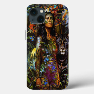 “Yaraquim” Jaguar Blossom - Women In Amazonia iPhone 13 Case
