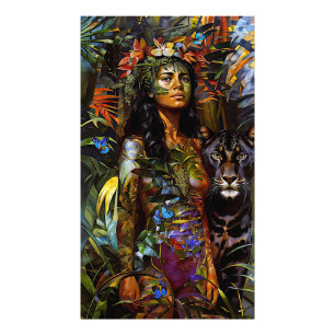 “Yaraquim” Jaguar Blossom - Women In Amazonia Photo Print