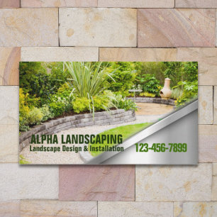 Yard Lawn Care Gardening Landscaper Landscaping  Business Card
