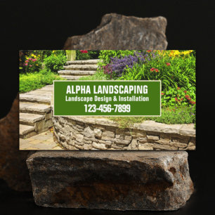 Yard Lawn Care Mowing Landscaper Landscaping Business Card