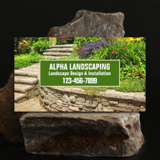 Yard Lawn Care Mowing Landscaper Landscaping Business Card
