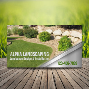 Yard Lawn Care Mowing Landscaper Landscaping  Business Card