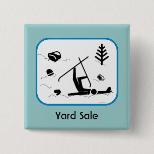 Yard Sale 15 Cm Square Badge