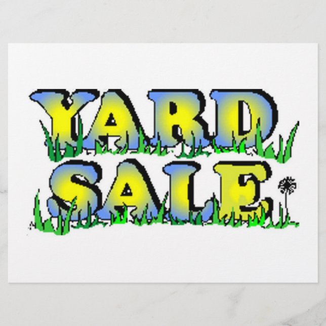 Yard Sale Flyer (Front)