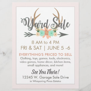 Yard Sale Flyer Template - Light