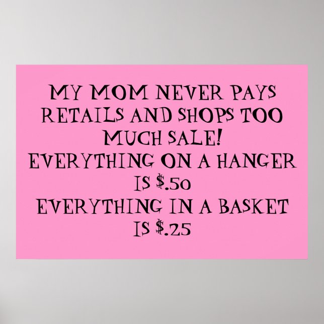 yard sale poster (Front)