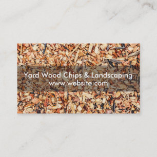 Yard Wood Chips & Landscaping Business Card