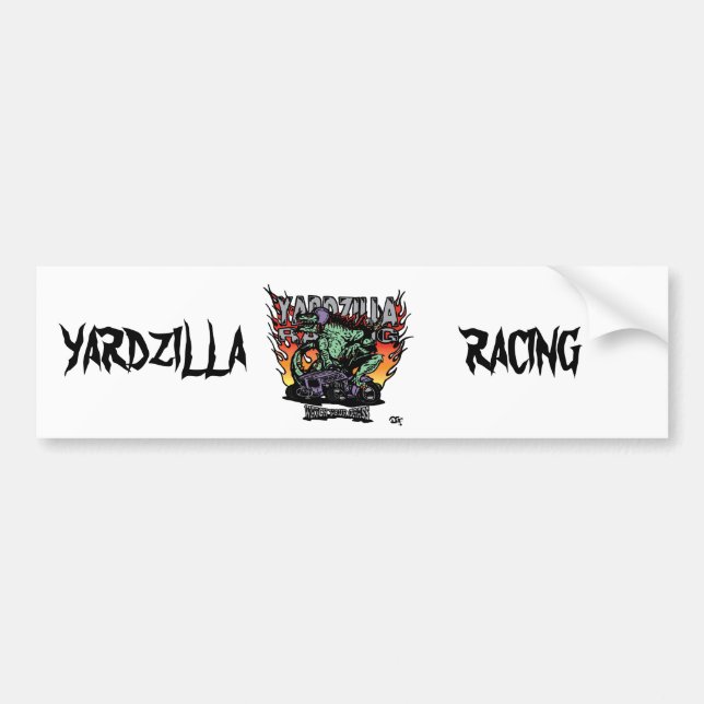 Yardzilla Purple No Logo Clear Bumper Sticker (Front)