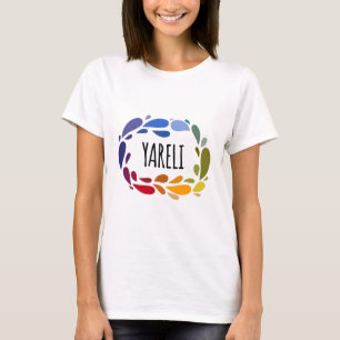 Yareli Name Cute Colourful Gift Named Yareli T-Shirt