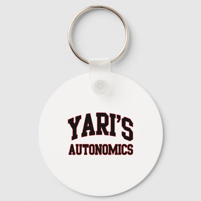 Yaris Autonomics Softball Team T Shirt  Key Ring (Front)