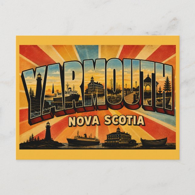 Yarmouth Nova Scotia Ferry Gateway Postcard (Front)